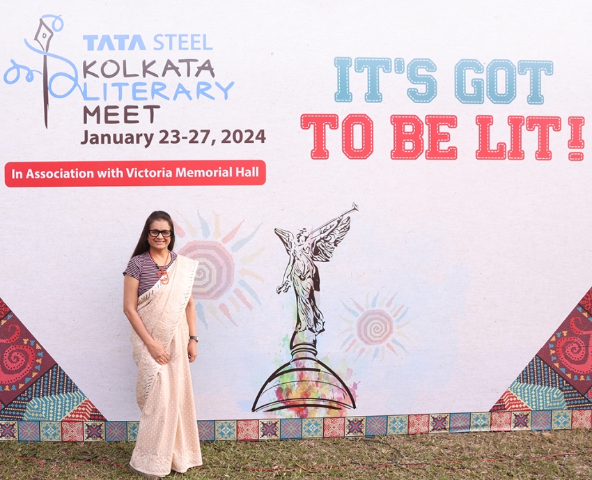 MS MINU BUDHIA TALKS ABOUT HER JOURNEY AT TATA STEEL KOLKATA LITERARY MEET 2024